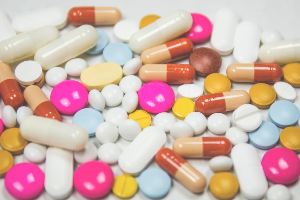 Medication prepared at the pharmacy counter
